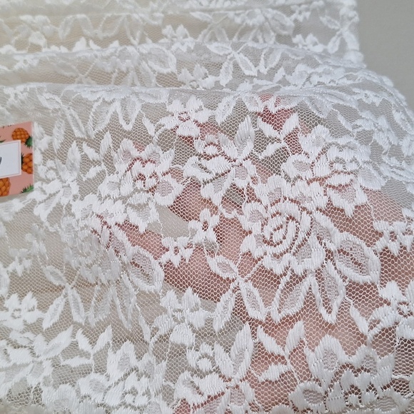 Pineapple Clothing Kids White Lace Sleeveless Dress Size 3/4 | 2-3 Years - Picture 9 of 11